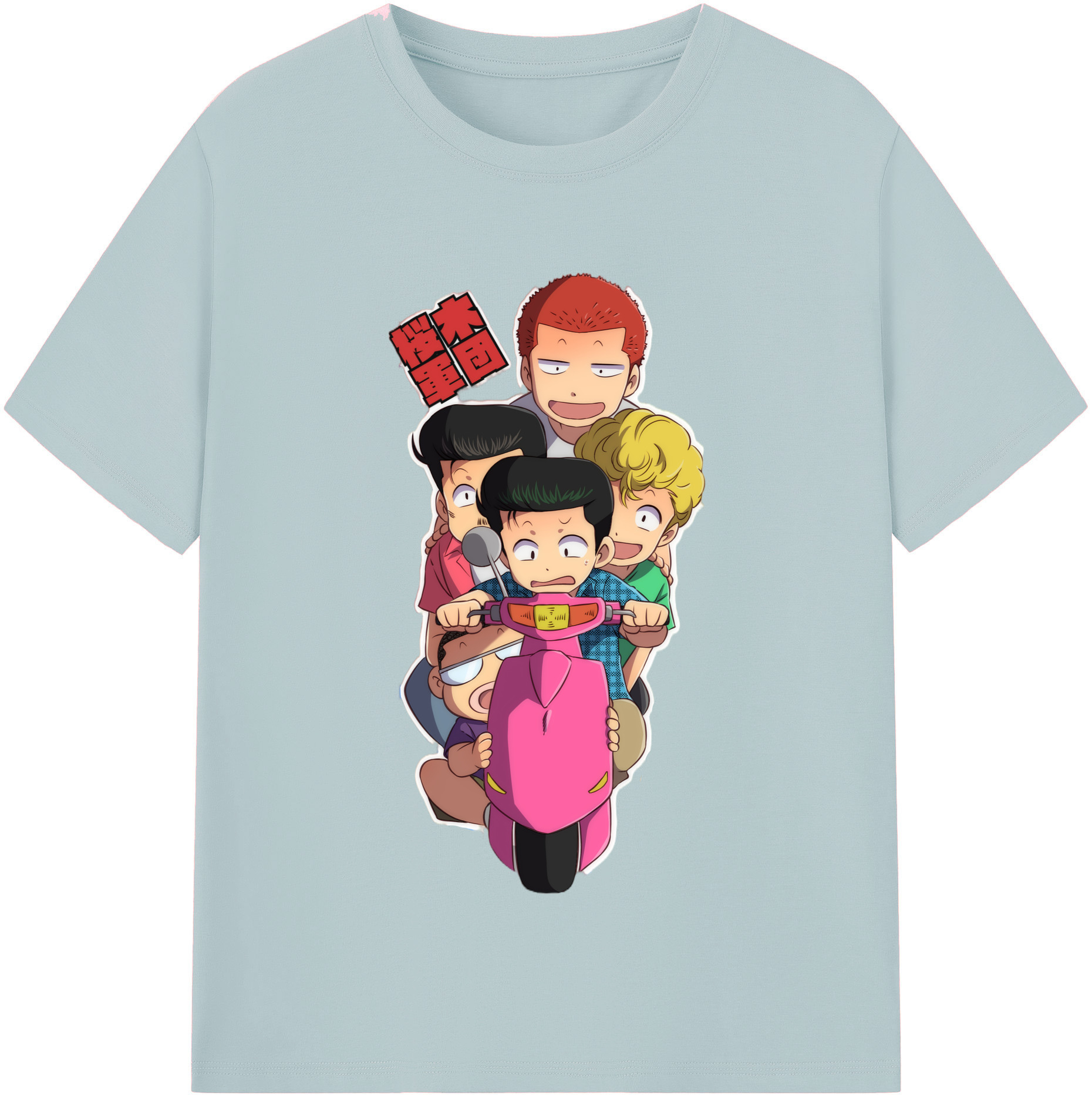 SLAM DUNK／スラムダンク 綿100％半袖Tシャツ（フロントプリント）